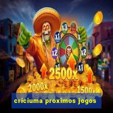 criciuma proximos jogos